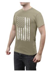 Rothco Distressed US Flag Athletic Fit T-Shirt LARSON TACTICAL SUPPLY