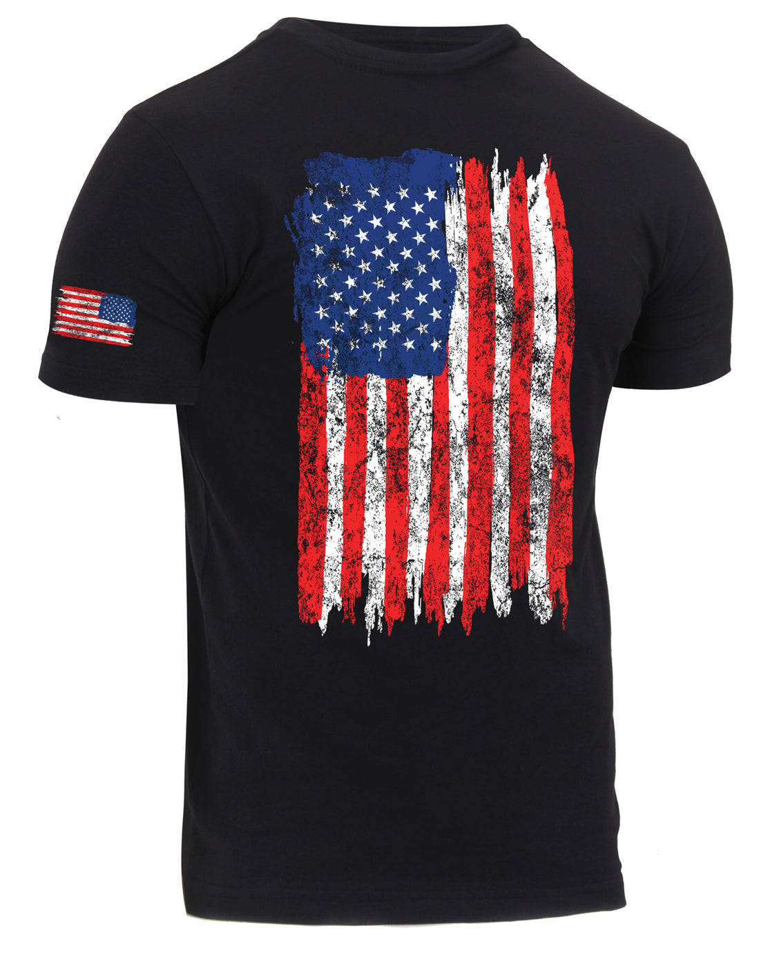 Rothco Distressed US Flag Athletic Fit T-Shirt LARSON TACTICAL SUPPLY
