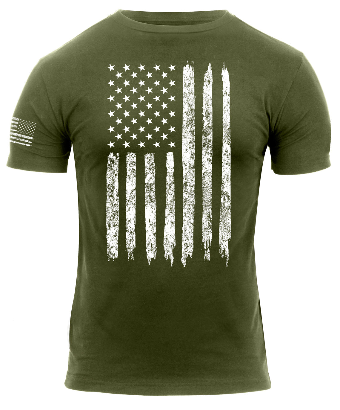 Rothco Distressed US Flag Athletic Fit T-Shirt LARSON TACTICAL SUPPLY
