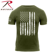 Rothco Distressed US Flag Athletic Fit T-Shirt LARSON TACTICAL SUPPLY