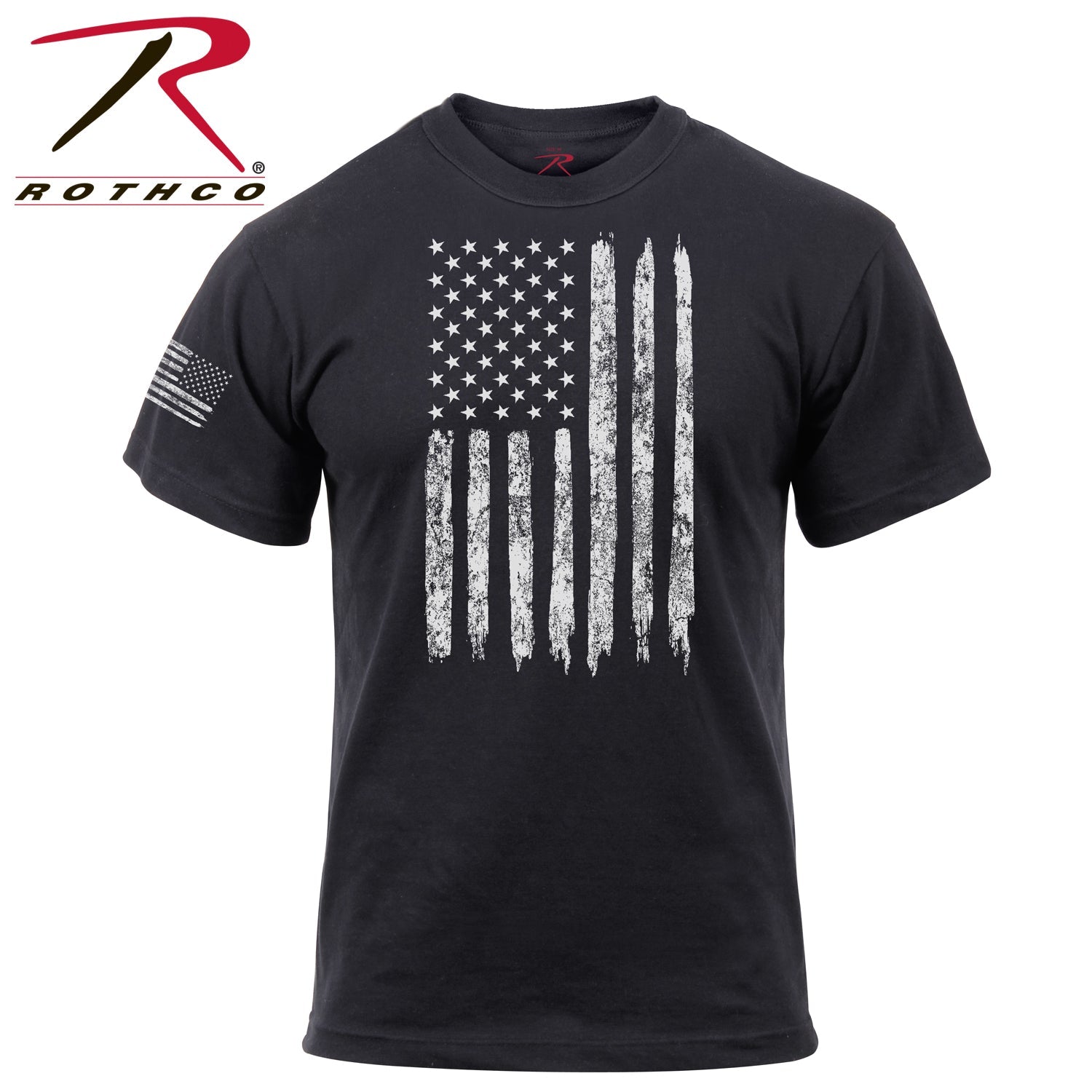 Rothco Distressed US Flag Athletic Fit T-Shirt LARSON TACTICAL SUPPLY
