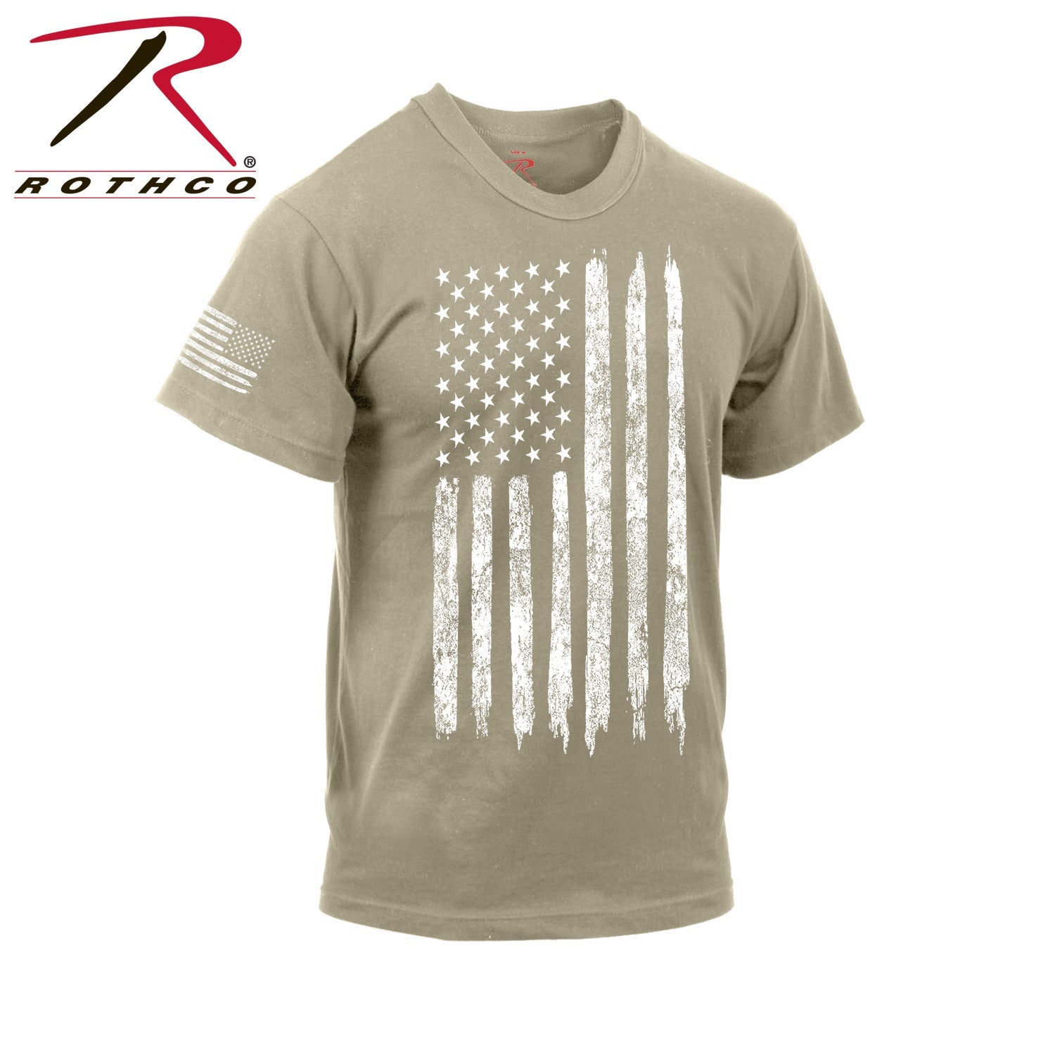 Rothco Distressed US Flag Athletic Fit T-Shirt LARSON TACTICAL SUPPLY