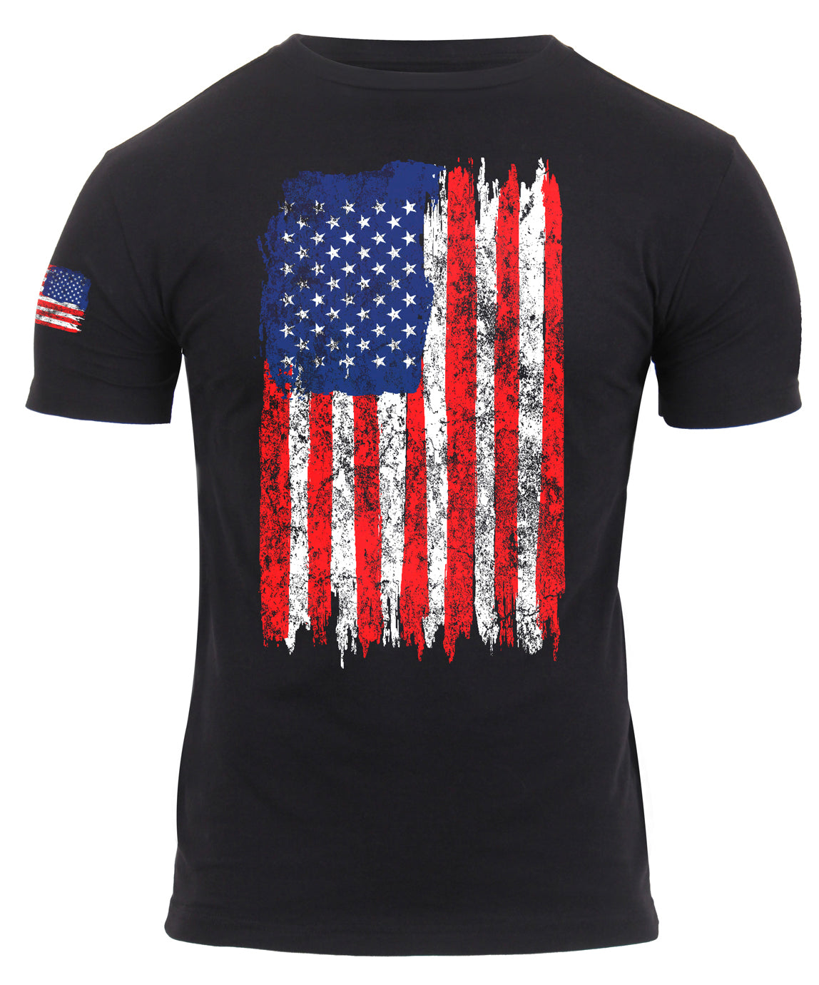 Rothco Distressed US Flag Athletic Fit T-Shirt LARSON TACTICAL SUPPLY