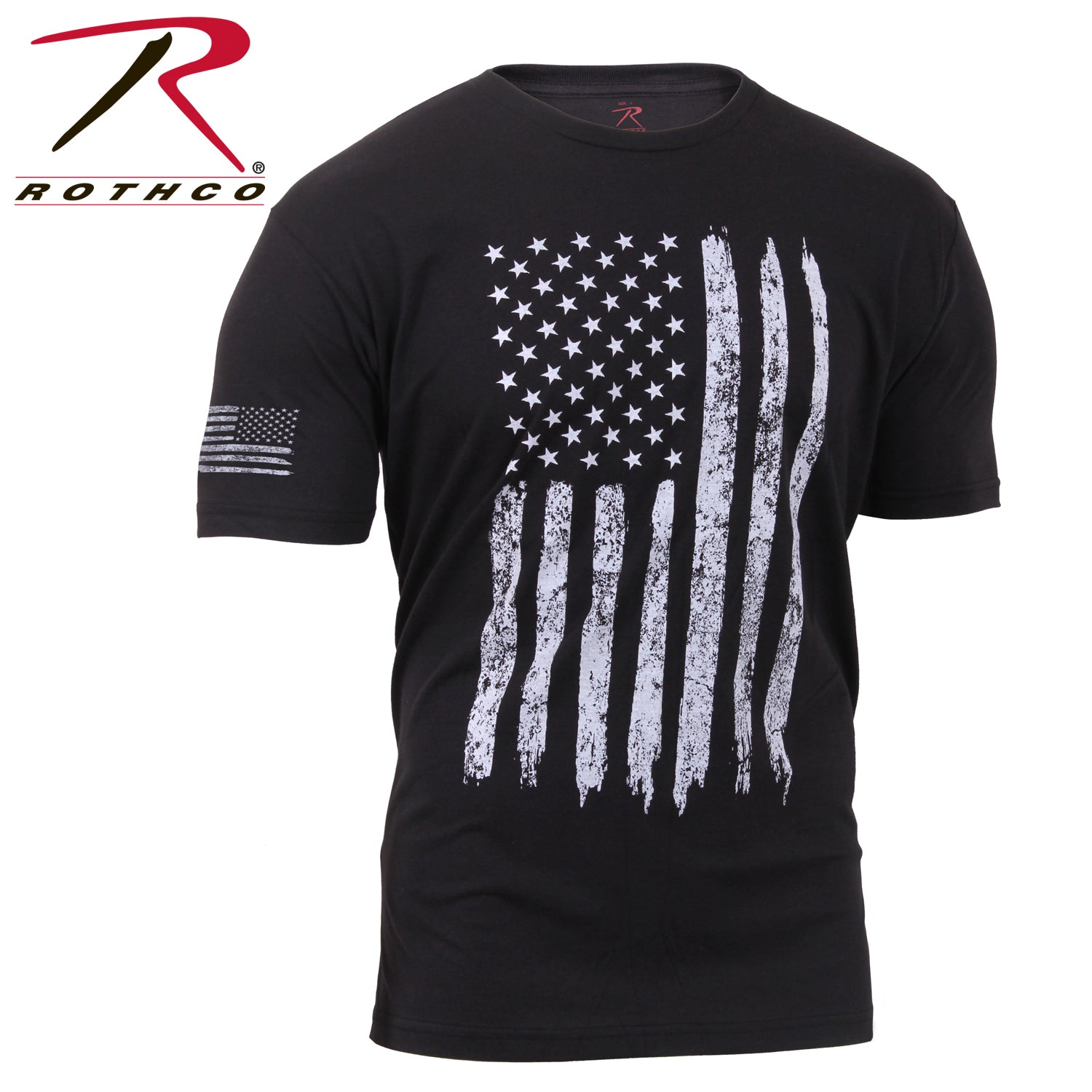 Rothco Distressed US Flag Athletic Fit T-Shirt LARSON TACTICAL SUPPLY