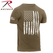 Rothco Distressed US Flag Athletic Fit T-Shirt LARSON TACTICAL SUPPLY