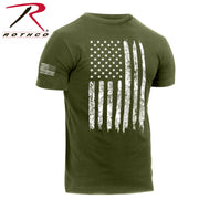 Rothco Distressed US Flag Athletic Fit T-Shirt LARSON TACTICAL SUPPLY