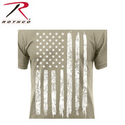 Rothco Distressed US Flag Athletic Fit T-Shirt LARSON TACTICAL SUPPLY