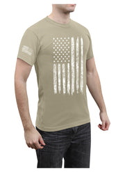 Rothco Distressed US Flag Athletic Fit T-Shirt LARSON TACTICAL SUPPLY