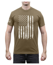 Rothco Distressed US Flag Athletic Fit T-Shirt LARSON TACTICAL SUPPLY