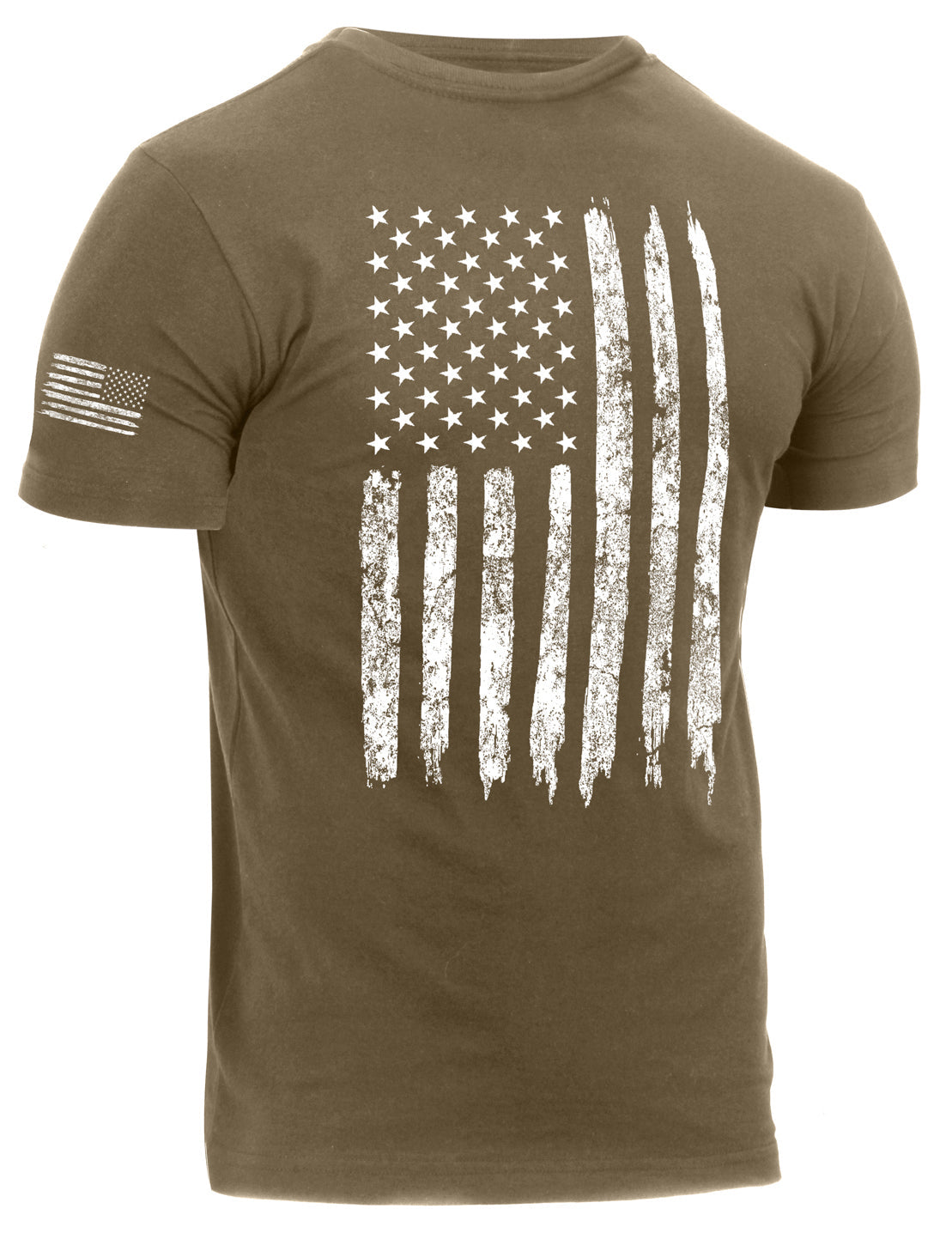 Rothco Distressed US Flag Athletic Fit T-Shirt LARSON TACTICAL SUPPLY