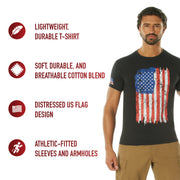 Rothco Distressed US Flag Athletic Fit T-Shirt LARSON TACTICAL SUPPLY