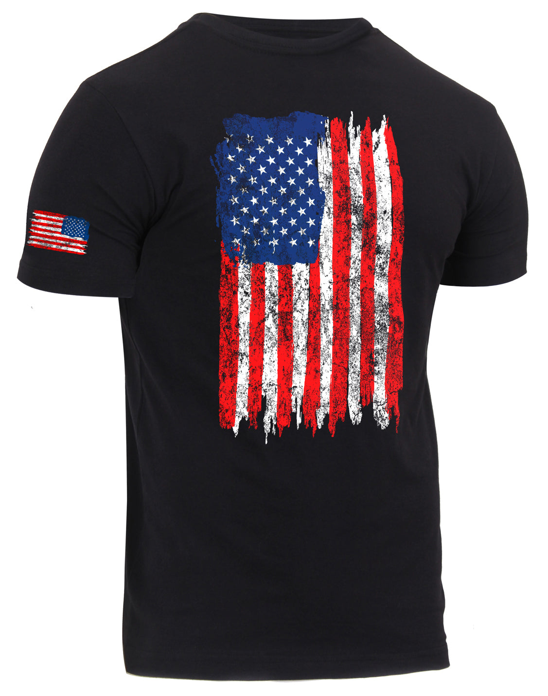 Rothco Distressed US Flag Athletic Fit T-Shirt LARSON TACTICAL SUPPLY