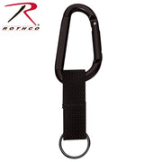 Rothco Jumbo 80MM Carabiner With Web Strap Key Ring LARSON TACTICAL SUPPLY