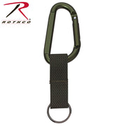 Rothco Jumbo 80MM Carabiner With Web Strap Key Ring LARSON TACTICAL SUPPLY