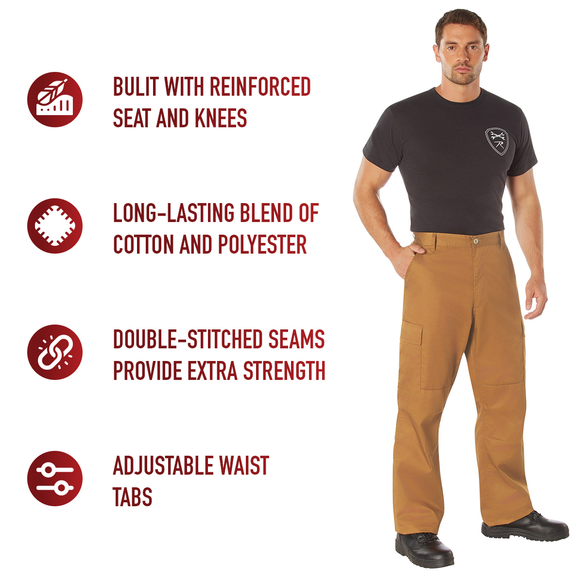 Rothco Relaxed Fit Zipper Fly BDU Pants LARSON TACTICAL SUPPLY