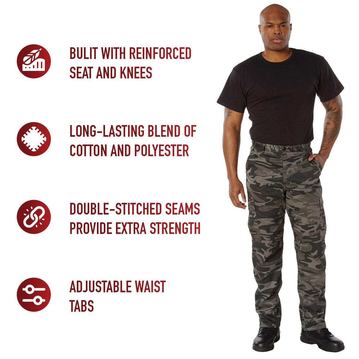 Rothco Relaxed Fit Zipper Fly BDU Pants LARSON TACTICAL SUPPLY