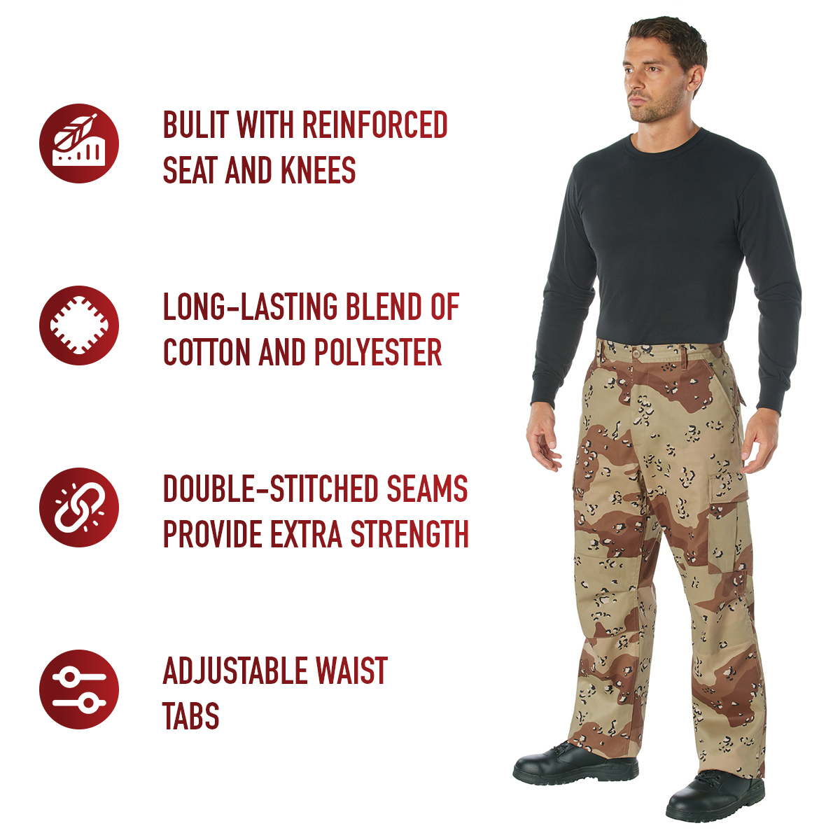 Rothco Relaxed Fit Zipper Fly BDU Pants LARSON TACTICAL SUPPLY