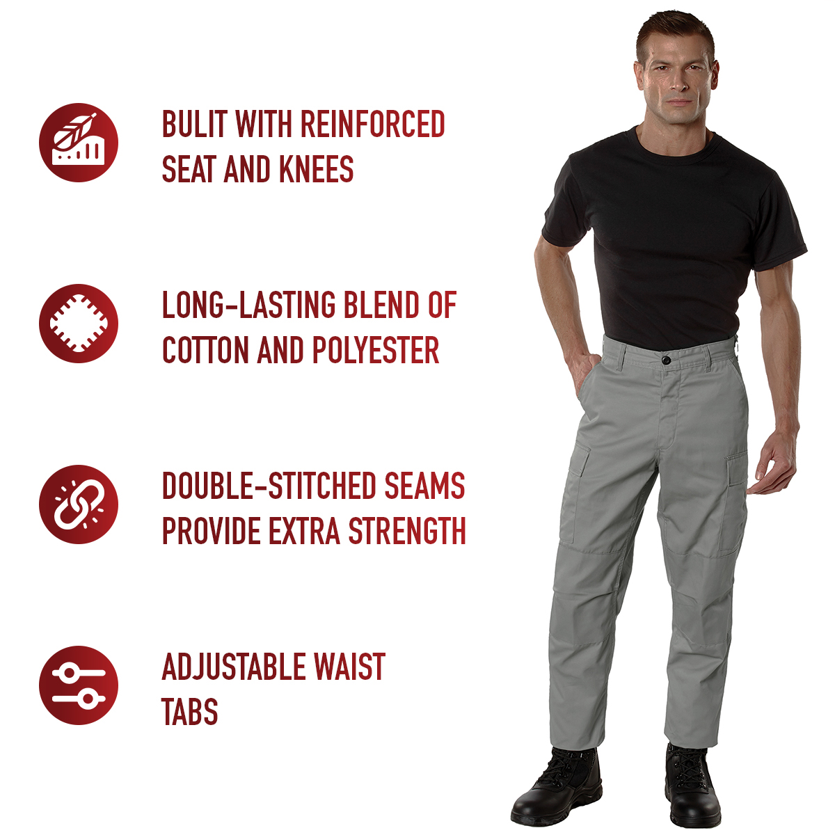 Rothco Relaxed Fit Zipper Fly BDU Pants LARSON TACTICAL SUPPLY