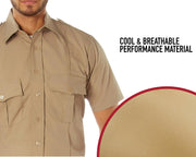 Rothco Short Sleeve Uniform Shirt LARSON TACTICAL SUPPLY