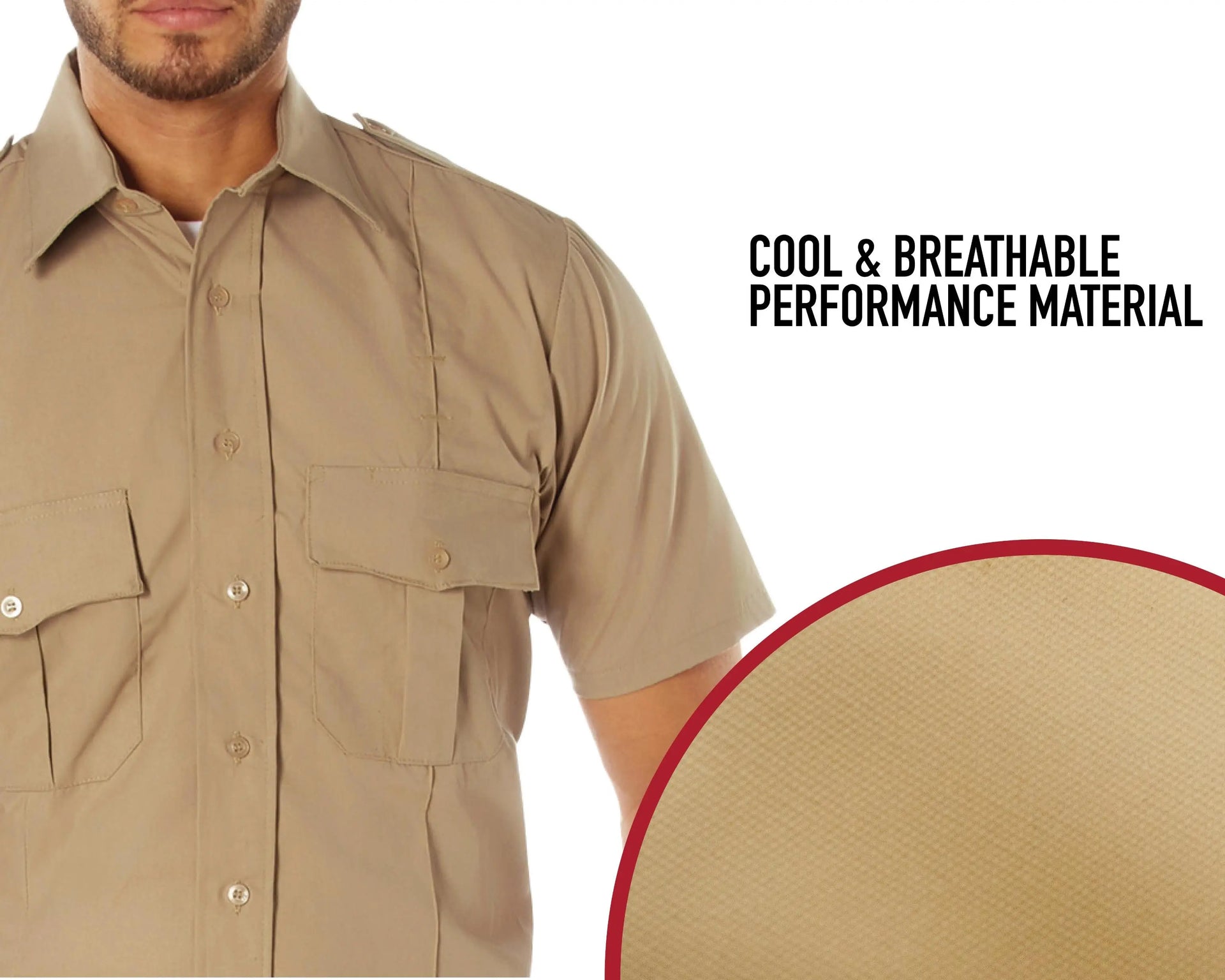 Rothco Short Sleeve Uniform Shirt LARSON TACTICAL SUPPLY