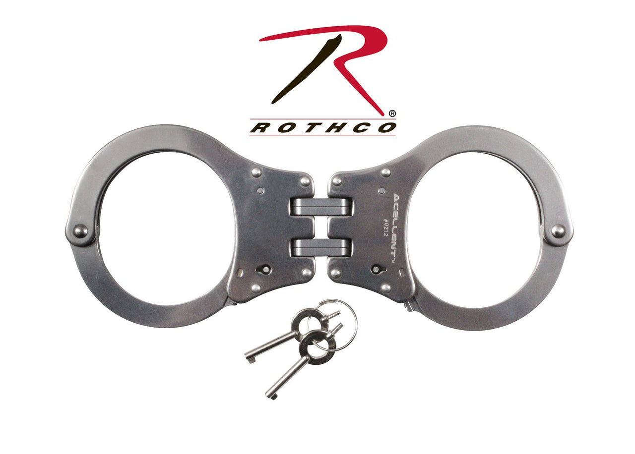 Rothco NIJ Approved Stainless Steel Hinged Handcuffs LARSON TACTICAL SUPPLY