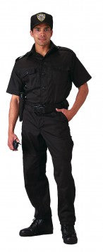 Rothco Short Sleeve Tactical Shirt - Black LARSON TACTICAL SUPPLY