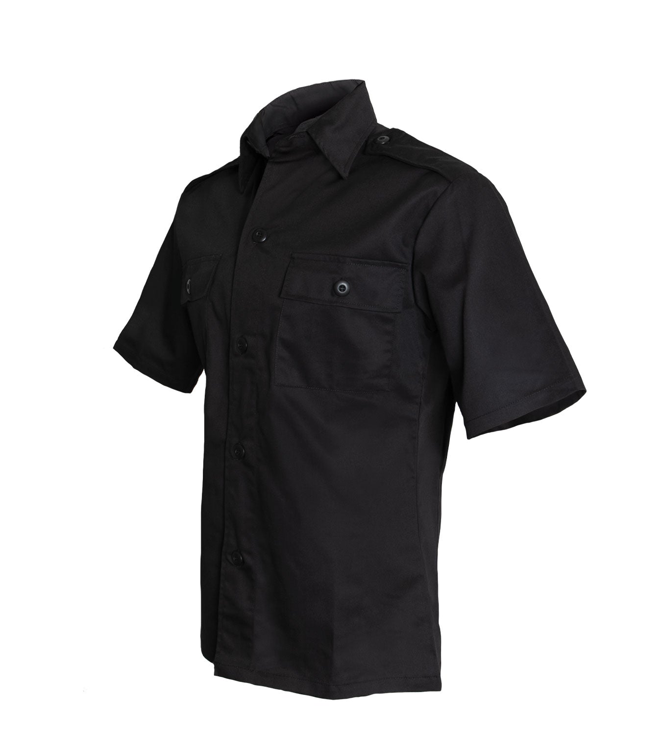 Rothco Short Sleeve Tactical Shirt - Black LARSON TACTICAL SUPPLY