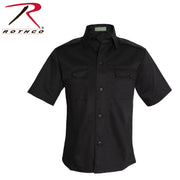 Rothco Short Sleeve Tactical Shirt - Black LARSON TACTICAL SUPPLY