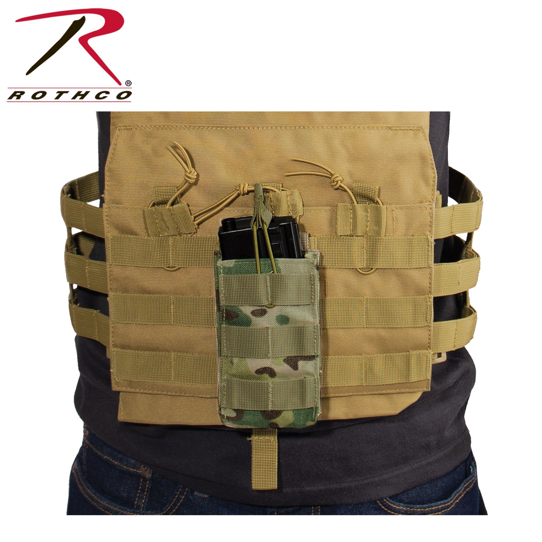 Rothco MOLLE Open Top Single Mag Pouch LARSON TACTICAL SUPPLY