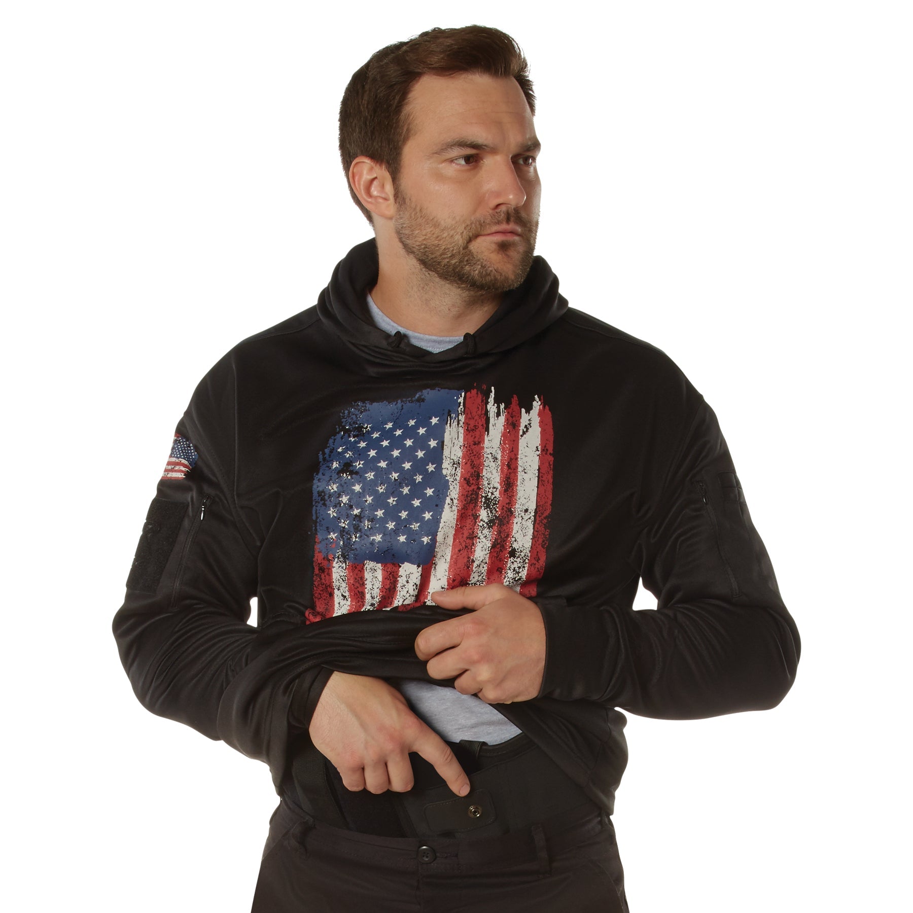 Rothco Concealed Carry U.S. Flag Hoodie LARSON TACTICAL SUPPLY