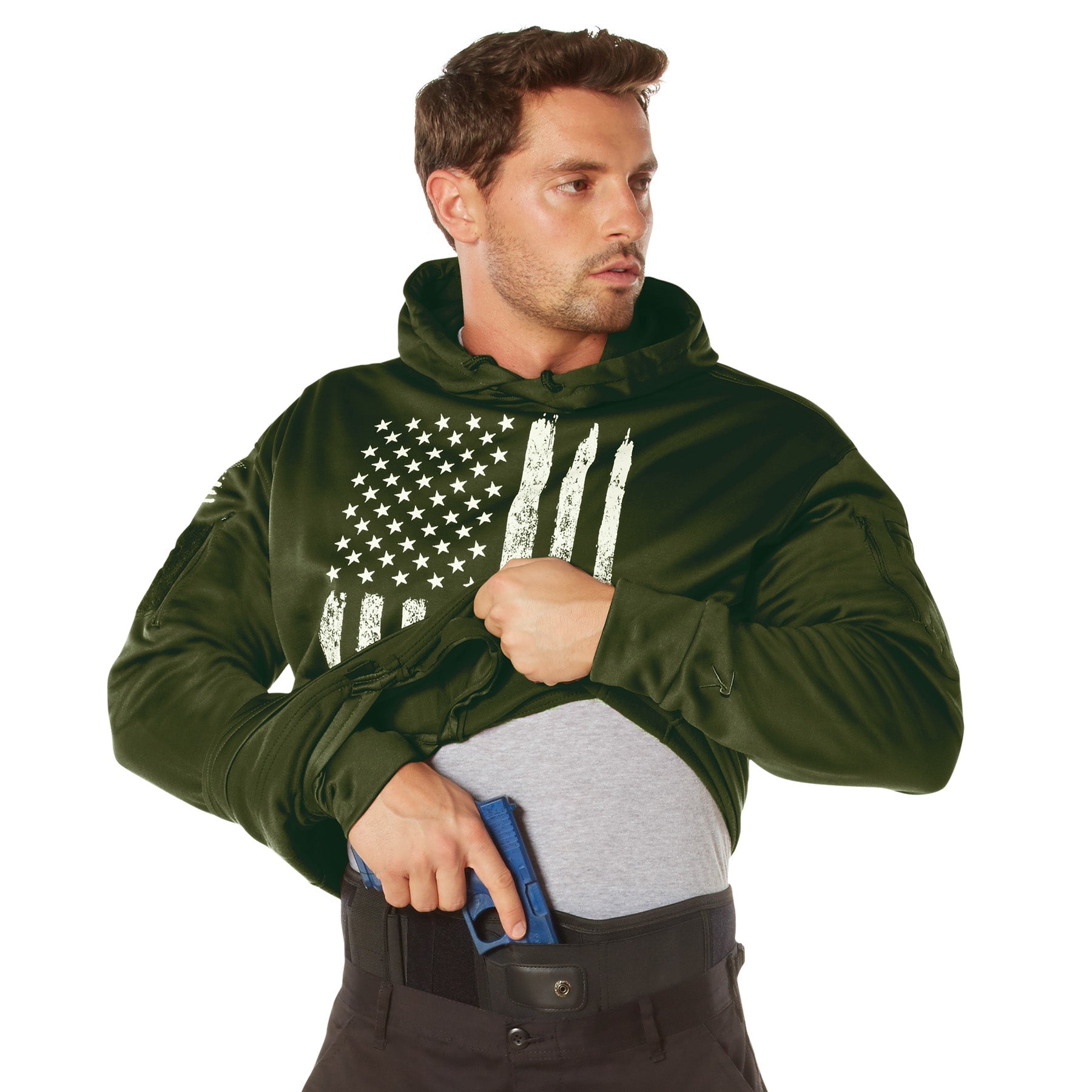 Rothco Concealed Carry U.S. Flag Hoodie LARSON TACTICAL SUPPLY
