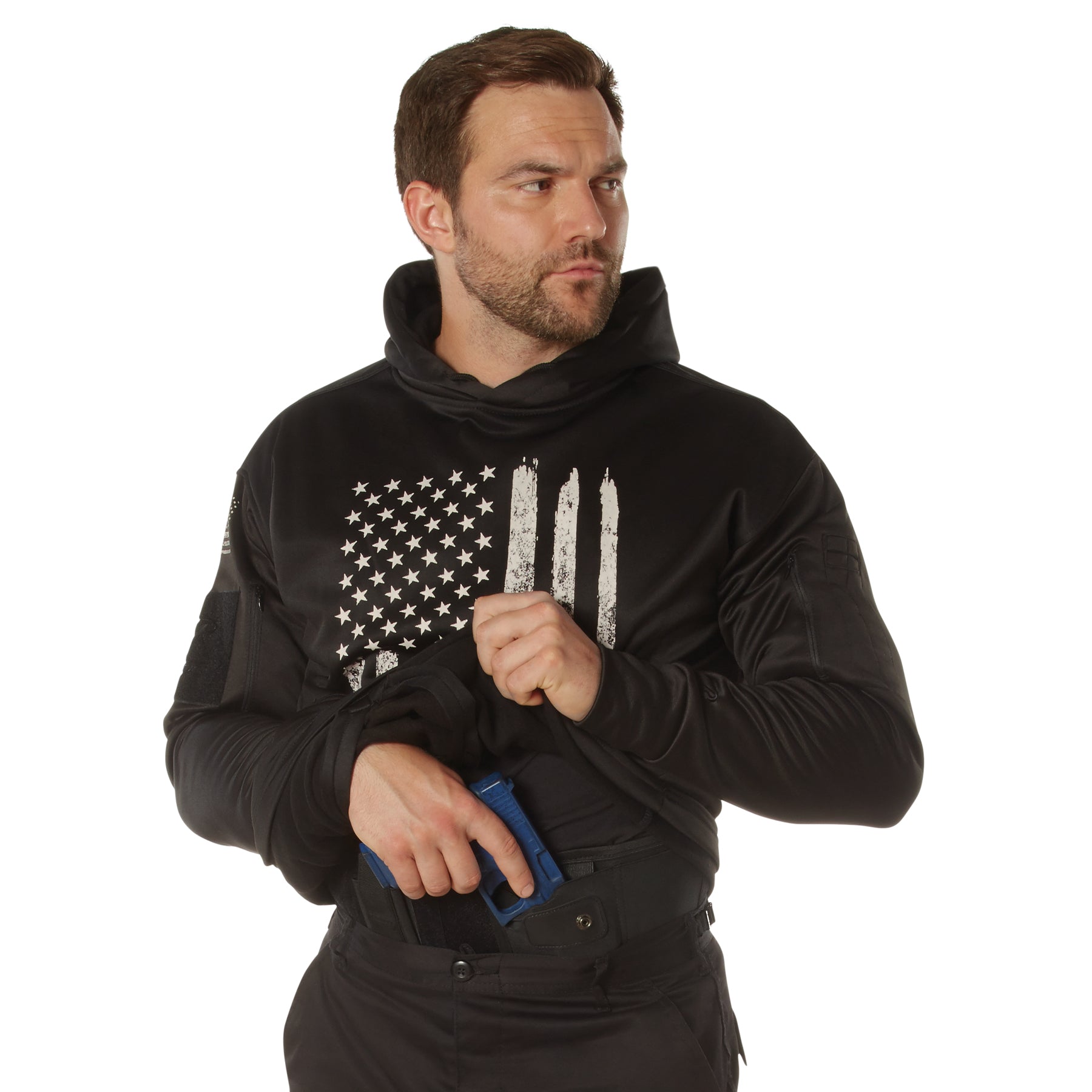 Rothco Concealed Carry U.S. Flag Hoodie LARSON TACTICAL SUPPLY