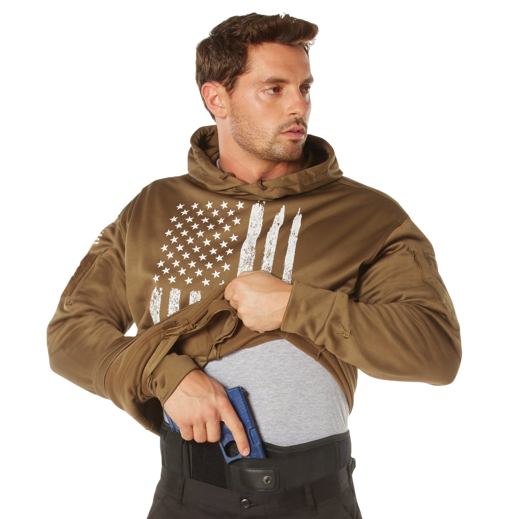 Rothco Concealed Carry U.S. Flag Hoodie LARSON TACTICAL SUPPLY