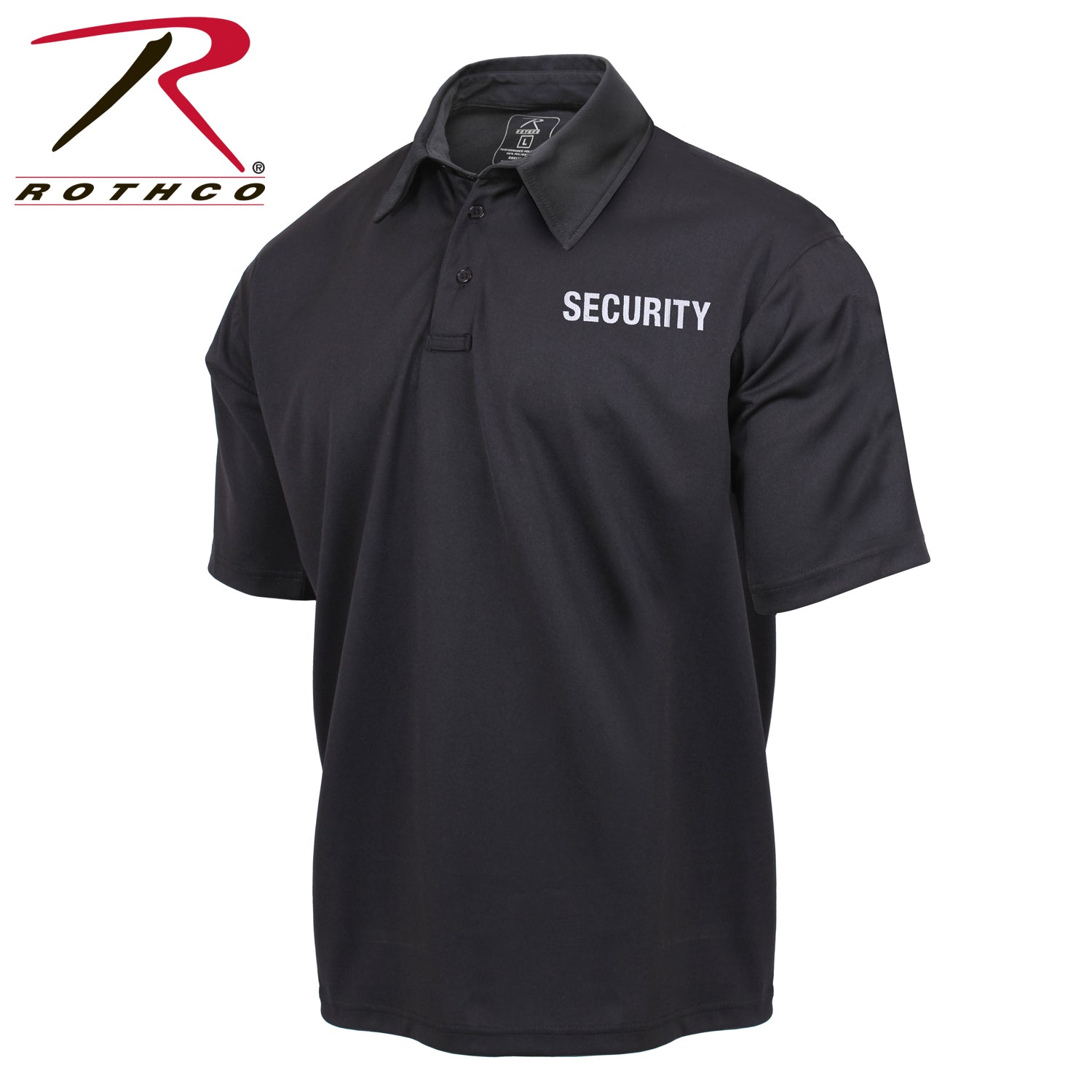 Rothco Moisture Wicking Security Polo Shirt LARSON TACTICAL SUPPLY