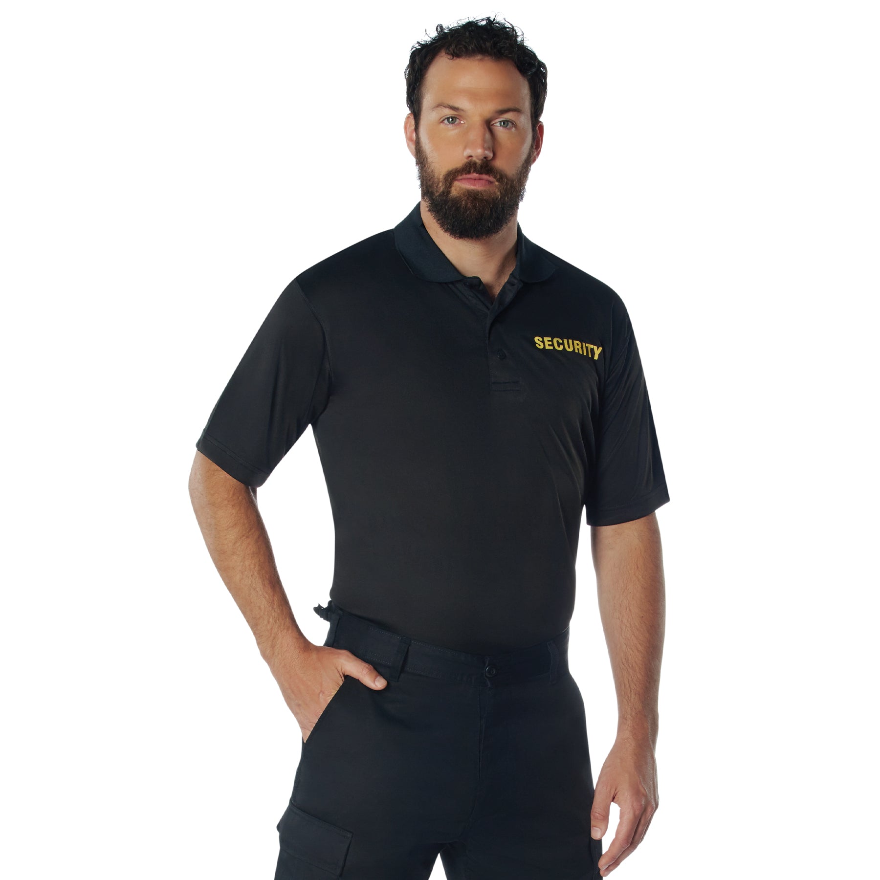 Rothco Moisture Wicking Security Polo Shirt LARSON TACTICAL SUPPLY