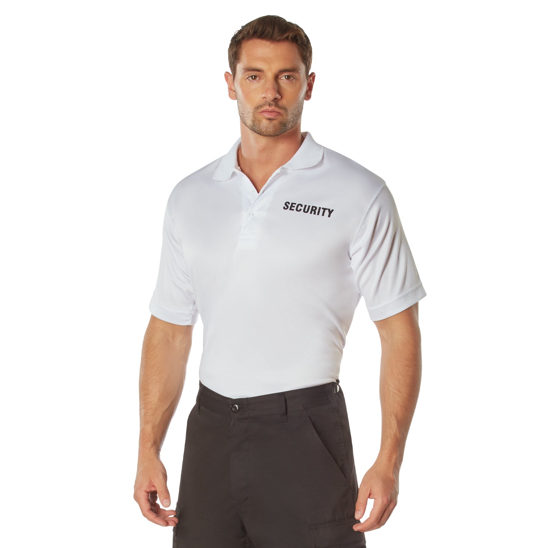 Rothco Moisture Wicking Security Polo Shirt LARSON TACTICAL SUPPLY