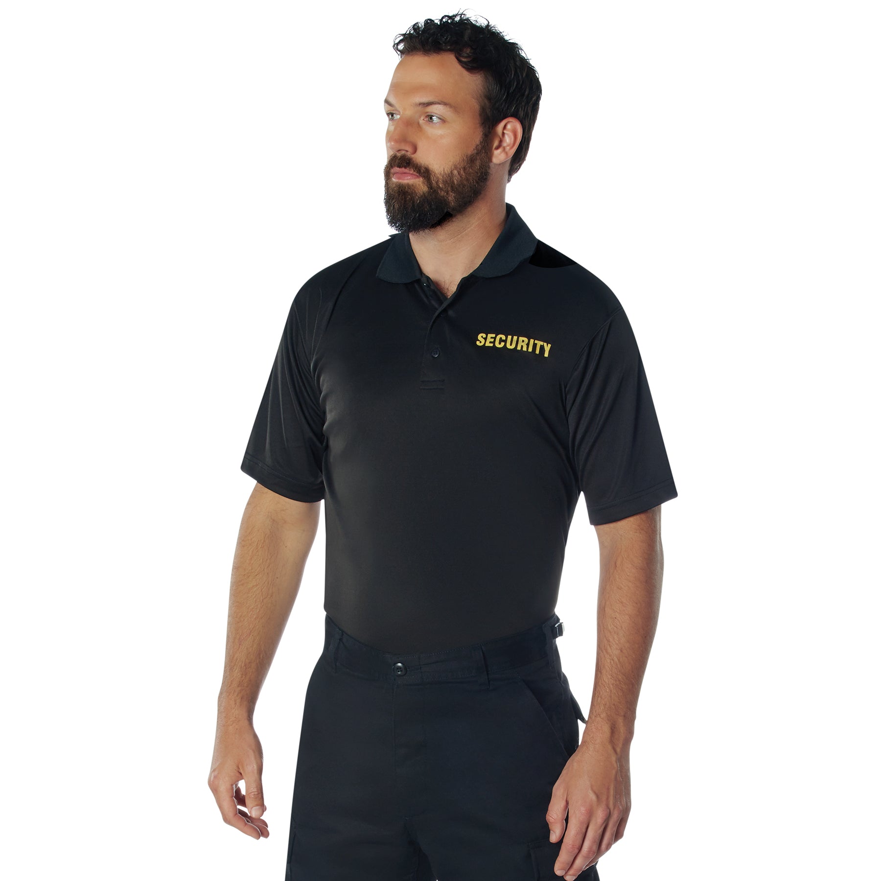 Rothco Moisture Wicking Security Polo Shirt LARSON TACTICAL SUPPLY