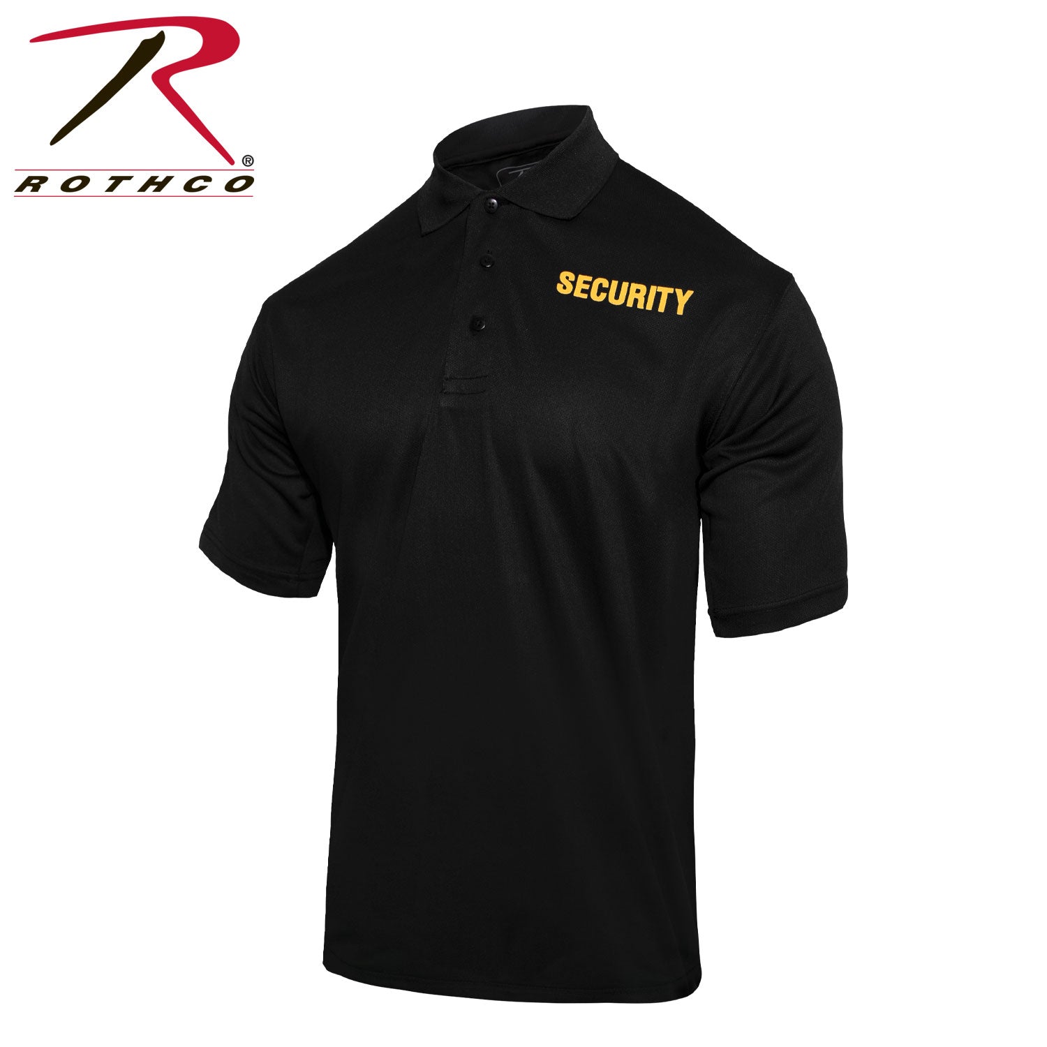 Rothco Moisture Wicking Security Polo Shirt LARSON TACTICAL SUPPLY