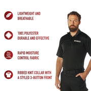 Rothco Moisture Wicking Security Polo Shirt LARSON TACTICAL SUPPLY