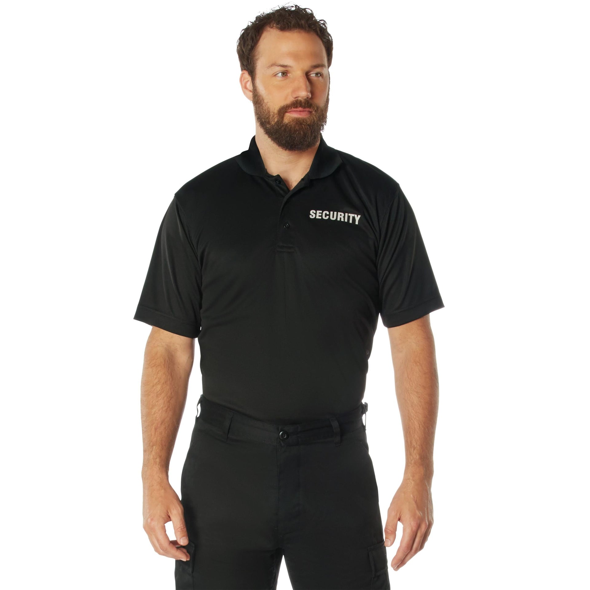 Rothco Moisture Wicking Security Polo Shirt LARSON TACTICAL SUPPLY