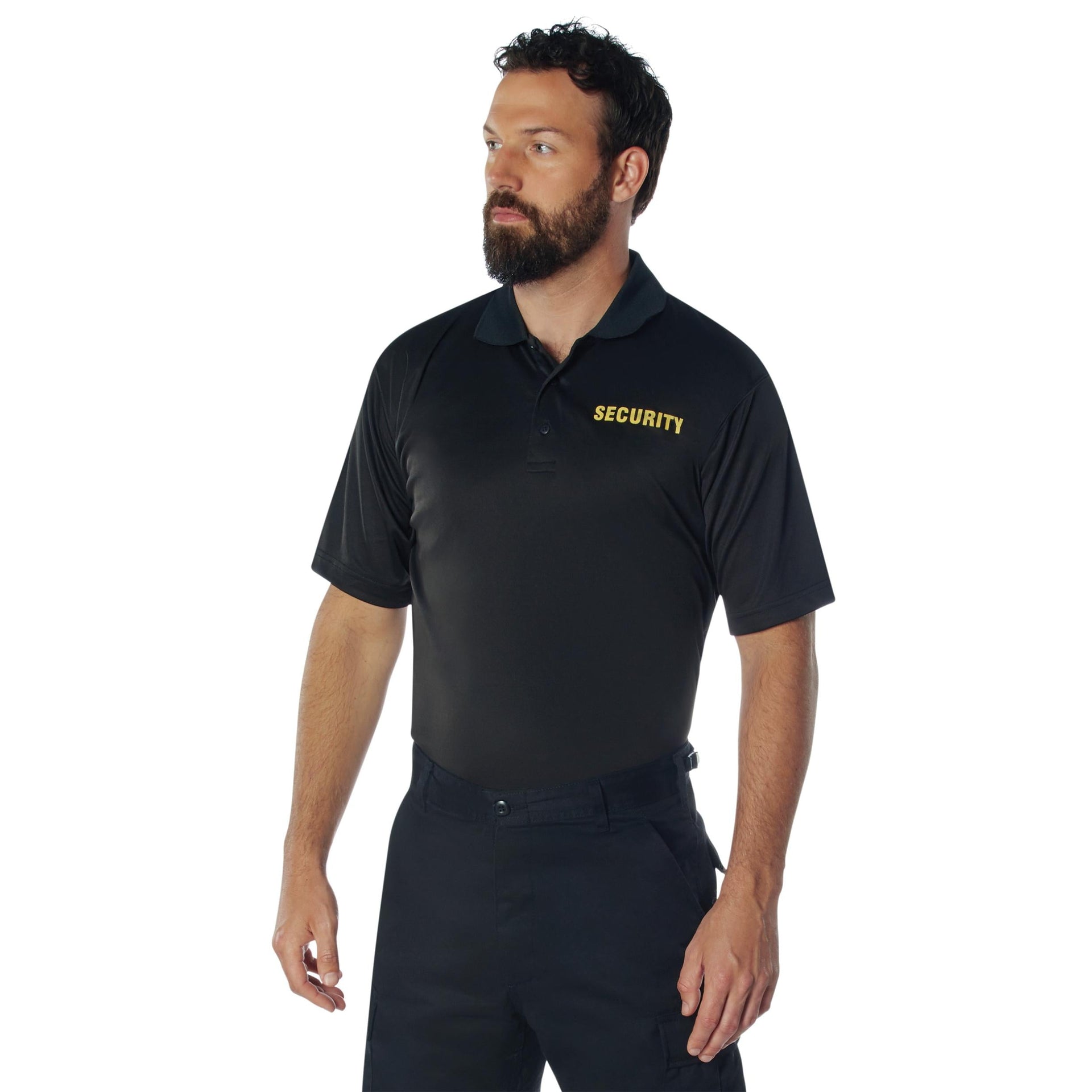 Rothco Moisture Wicking Security Polo Shirt LARSON TACTICAL SUPPLY