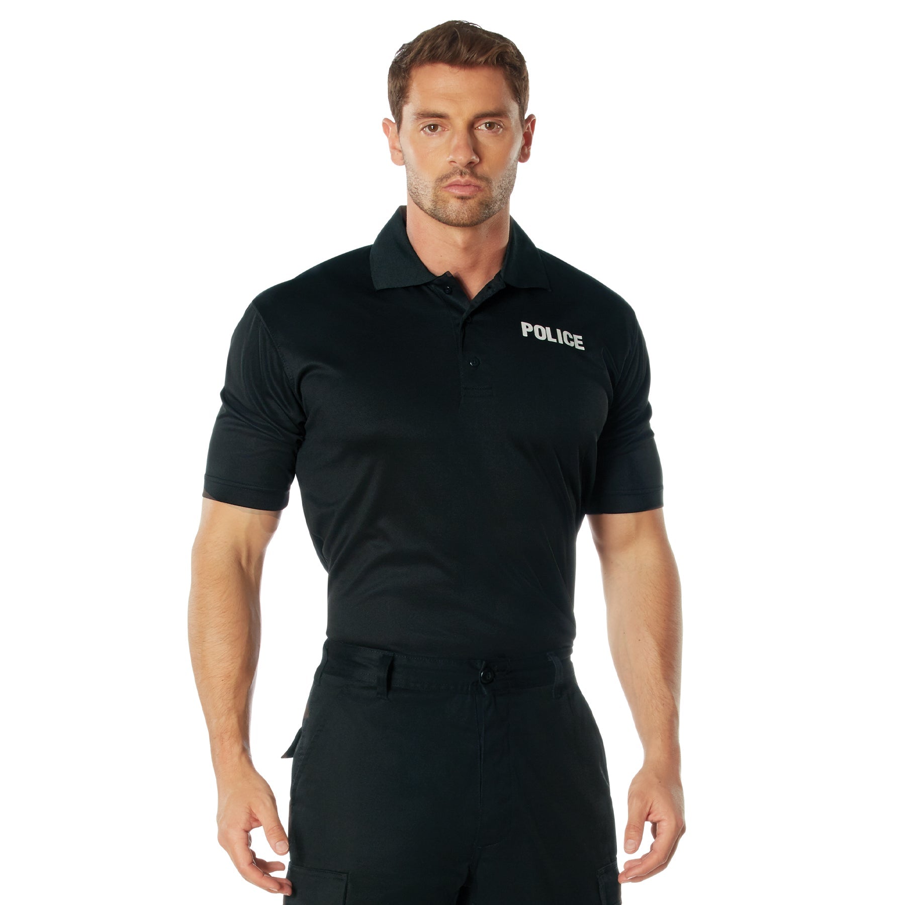 Rothco Moisture Wicking Police Polo Shirt LARSON TACTICAL SUPPLY