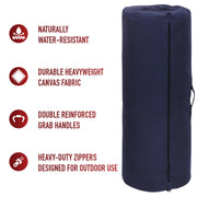 Rothco Canvas Duffle Bag with Side Zipper LARSON TACTICAL SUPPLY