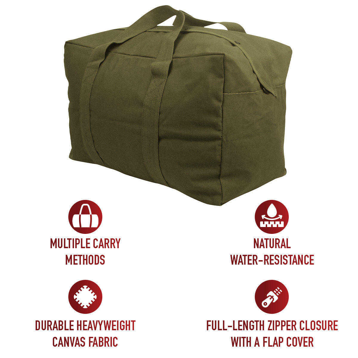 Rothco Canvas Parachute Cargo Bag LARSON TACTICAL SUPPLY