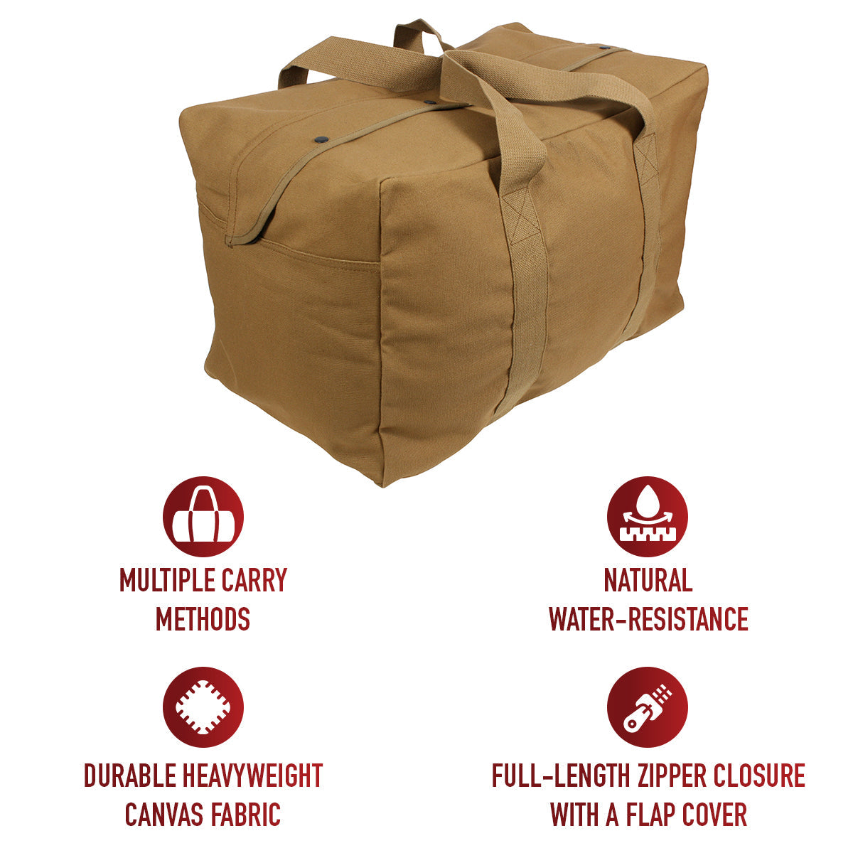 Rothco Canvas Parachute Cargo Bag LARSON TACTICAL SUPPLY