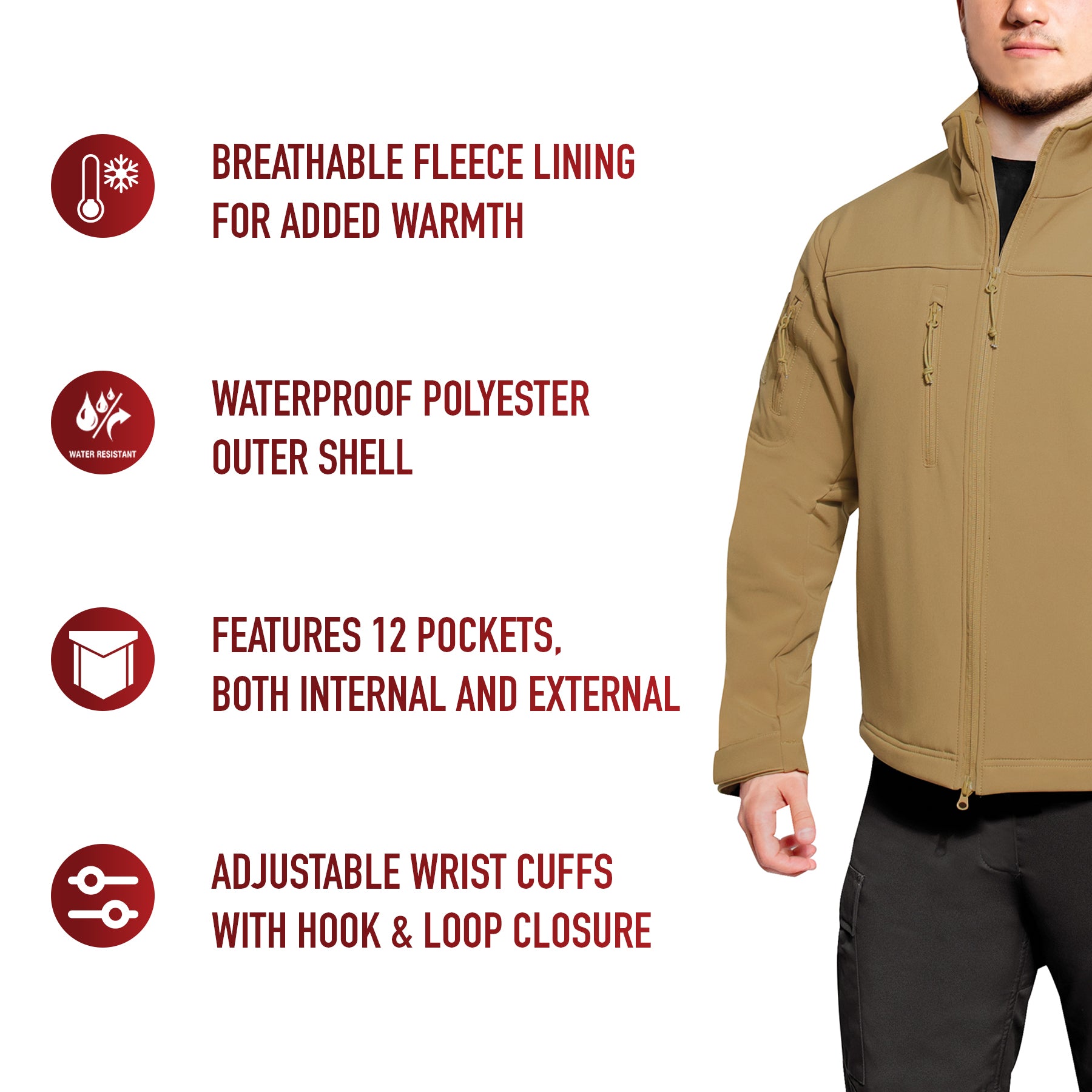 Rothco Stealth Ops Soft Shell Tactical Jacket LARSON TACTICAL SUPPLY