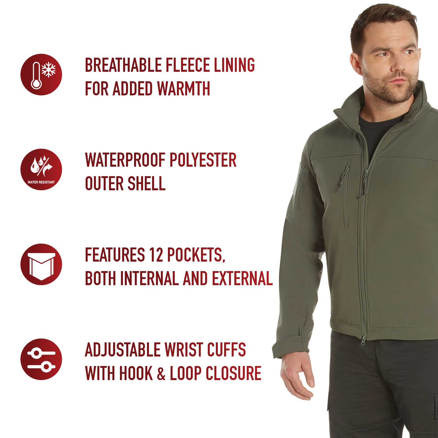 Rothco Stealth Ops Soft Shell Tactical Jacket LARSON TACTICAL SUPPLY