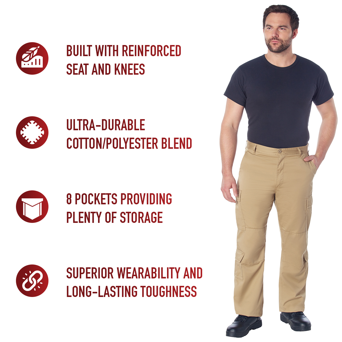 Rothco Vintage Paratrooper Cargo Fatigue Pants LARSON TACTICAL SUPPLY