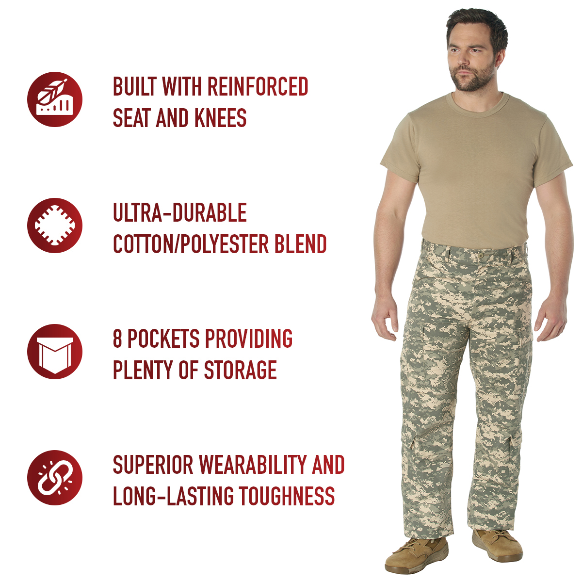 Rothco Vintage Paratrooper Cargo Fatigue Pants LARSON TACTICAL SUPPLY