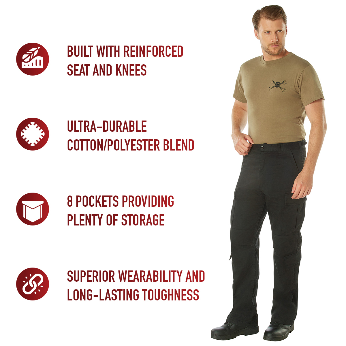 Rothco Vintage Paratrooper Cargo Fatigue Pants LARSON TACTICAL SUPPLY